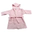 Roze dubbellaags mousseline badjas met capuchon, 1-2 jaar, Baltic Bebe