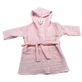 Roze dubbellaags mousseline badjas met capuchon, 1-2 jaar, Baltic Bebe