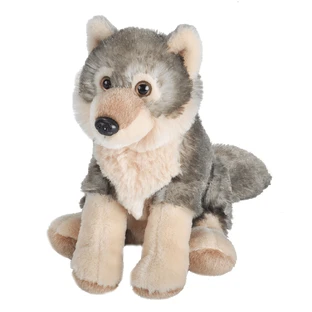 Pluche wolf speelgoed, 20 cm, Wild Republic