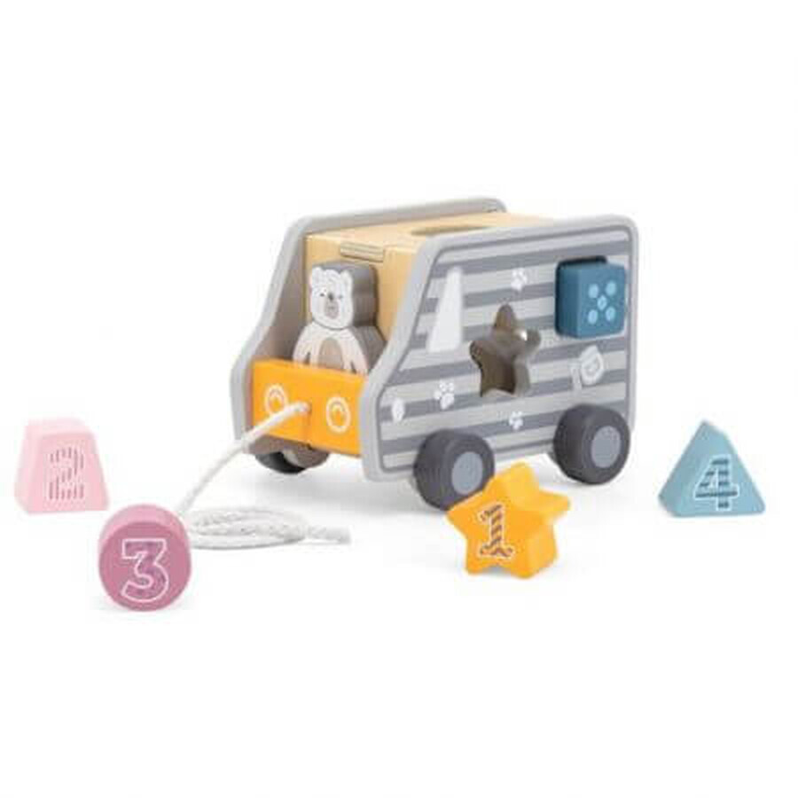 Jouet trieur de formes géométriques PolarB Truck, 2 ans et +, New Classic Toys
