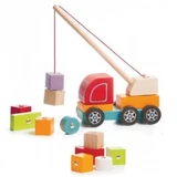 Wooden Toy Magnetic Crane, Cubika