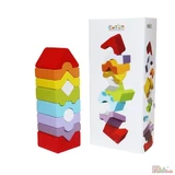 Wooden toy Construction Set Tower, Cubika