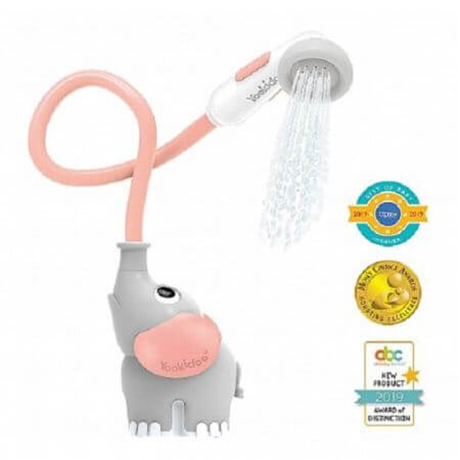 Gioco da doccia portatile per bambini e neonati, rosa, Yookidoo