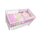 Biancheria da letto con 4 pezzi rosa, Teddy Friends, 140 x 70 cm, My Kids