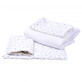 Bed linen with 5 pieces, 120 x 60 cm, model Stelute Bleu, Fic Baby