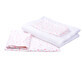 Bedding for crib with 5 pieces, 120 x 60 cm, Pink Stars model, Fic Baby