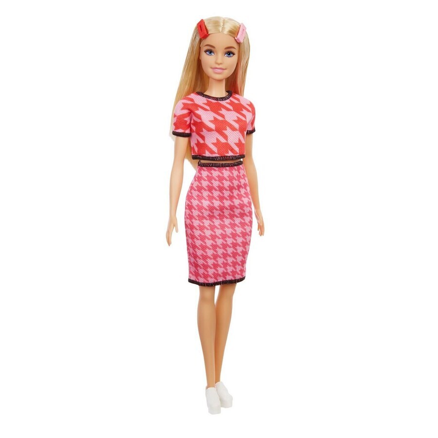 Comprar Muñeca Barbie Fashionista, rubia con conjunto casual rosa, Barbie Muñeca Barbie Fashionista, rubia con conjunto casual rosa, Barbie
