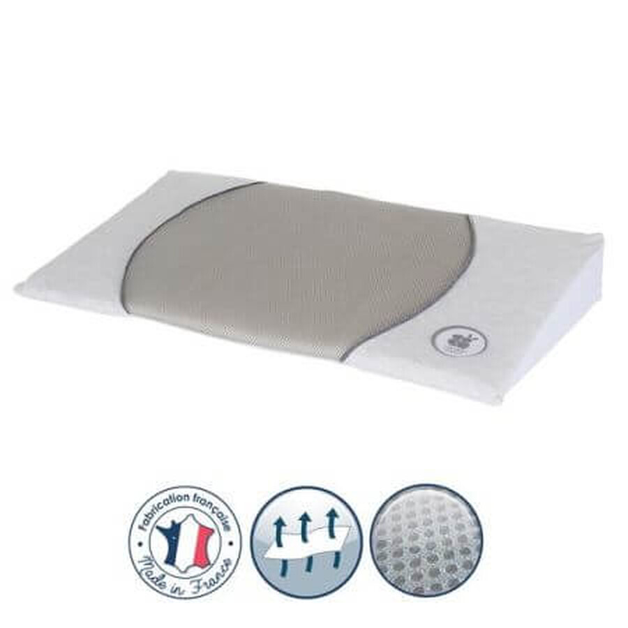 Cuscino Air+ con piano inclinato di 15 gradi, per lettino 70 x 140 cm, Candide Expert