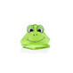 Serviette de toilette grenouille, verte, 75x75 cm, Fillikid