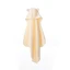Toalla con capucha Bebehug, 122 x 77cm, Crema, Twindeco