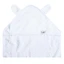 Towel with hood and ears for babies, 80x80 cm, Ecru, Tuxi Brands