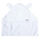 Towel with hood and ears for babies, 80x80 cm, Ecru, Tuxi Brands