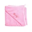 Baby handdoek met capison, 75x75 cm, Roze, Fic Baby
