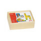 Puzzle cubo de madera Animales divertidos, + 3 a&#241;os, Goki
