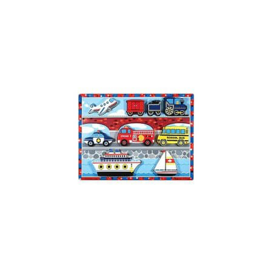 Wooden transport puzzle, +2 years, Melissa and Doug