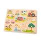 Puzzle en bois Ferme 17 pièces, + 2 ans, Nouveaux jouets classiques
