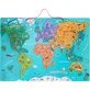 Puzzle magnético en rumano Gran mapa del mundo, +3 años, Bufnitel