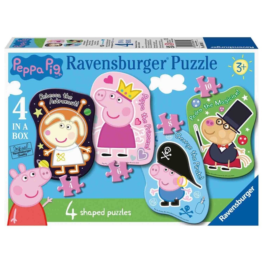 Puzzle Peppa Pig, 4 Teile, Ravensburger