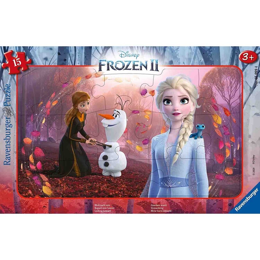 Frozen frame type puzzle, +3 years, 15 pieces, Ravensburger