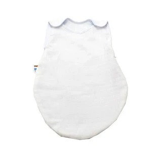 Saco de dormir de muselina blanca, 0-3 meses, Baltic Bebe