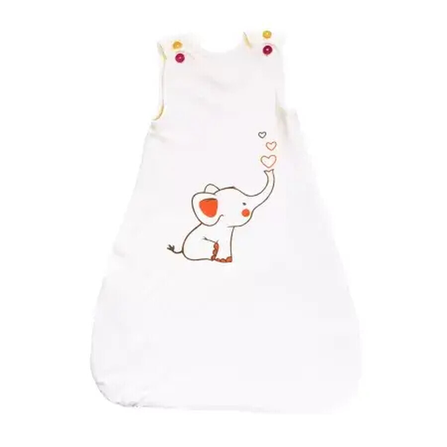 Sac de dormit fara maneci, 6-36 luni, Elefantel, Tuxi