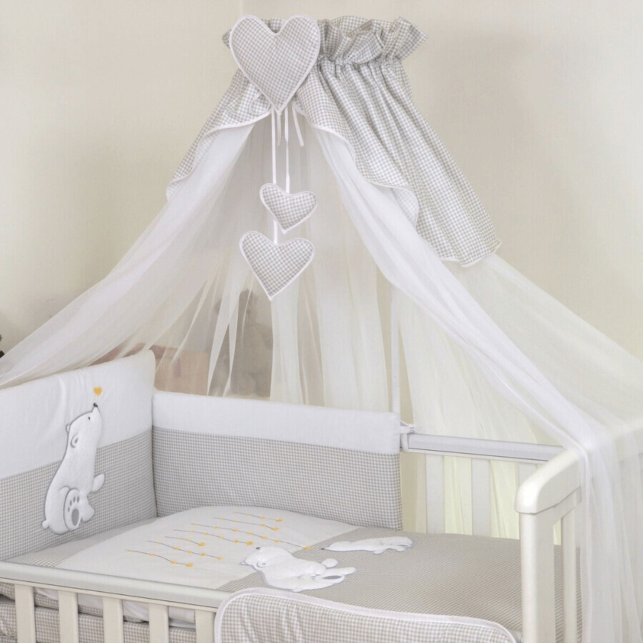 Baldacchino in tulle con staffa di sospensione inclusa, 600 × 160 cm, Amy