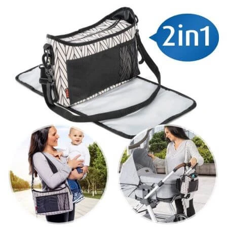 Organisatietas met klep voor luierverschoning, Clip&amp;Go Vario, Reer