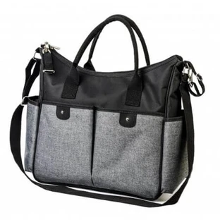 Bolso So City para madres, Negro, Babyono
