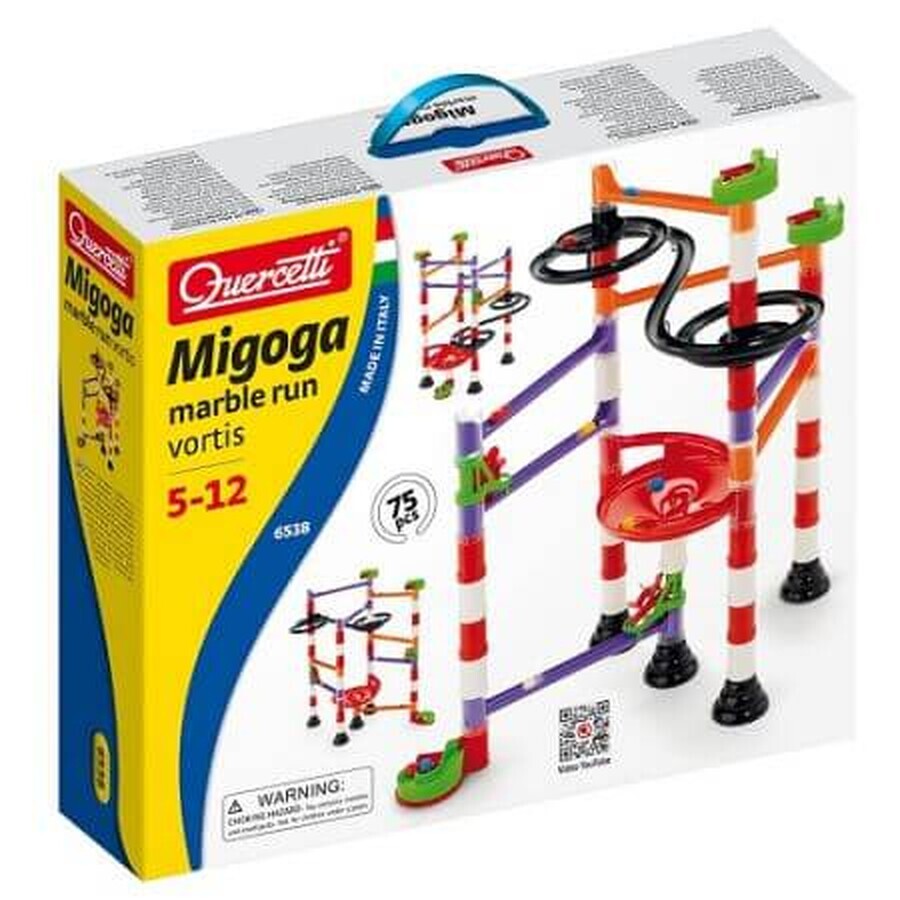 Migoga Murmelbahn Vortis Ballspiel, 5-12 Jahre, Quercetti