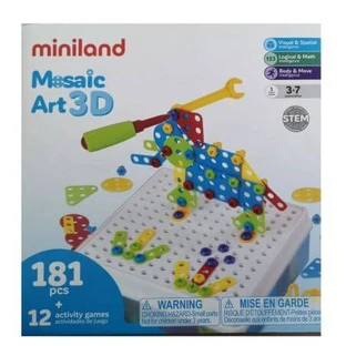 Aufbauspiel, Mosaic Art 3D, +3 Jahre, Miniland