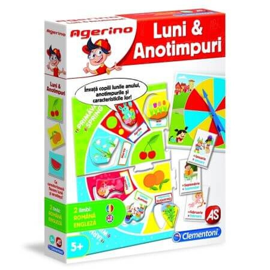 Comprar Juego educativo Agerino Aprende los meses y las estaciones, Clementoni Juego educativo Agerino Aprende los meses y las estaciones, Clementoni