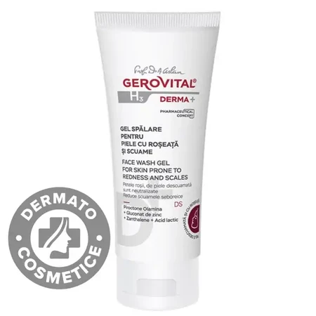 Gerovital H3 Derma+ Reinigungsgel gegen Rötungen und Schuppen, 150 ml