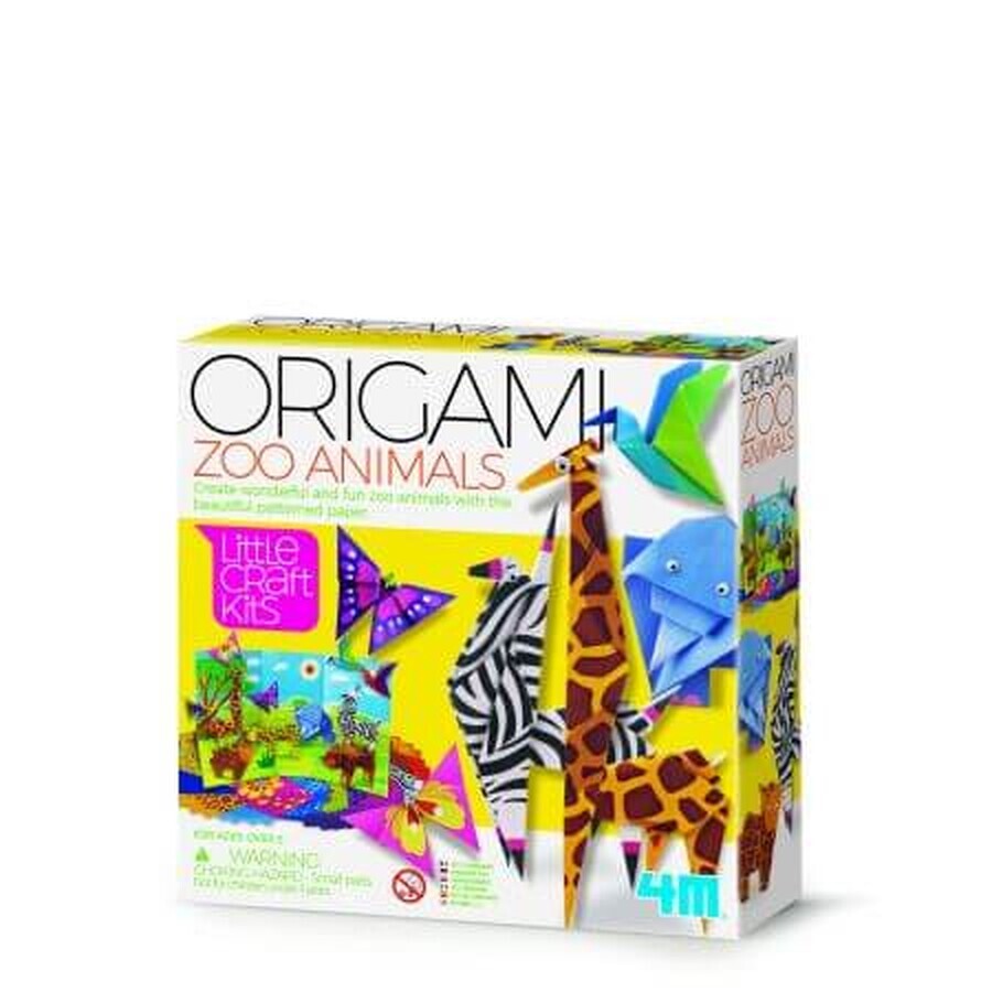 Creative Origami Mini Set, 5 years+, Zoo Animals, 4M