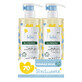 Delicate foaming gel for children, body and hair pack, 500 ml + 500 ml, Klorane Bebe