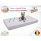 Saltea din cocos Confort II, 95 x 65 x 12 cm, Husa Microfibra Alb, My Kids