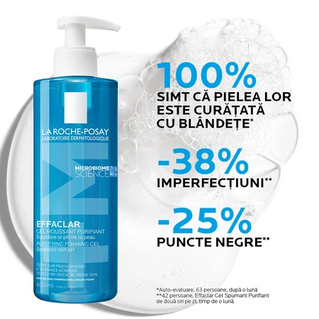 La Roche-Posay Effaclar 400 ml foaming cleansing gel for oily, acne-prone skin
