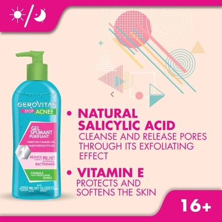 Gerovital Anti-Pickel reinigende Schaumgel, 150 ml, Farmec