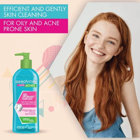 Gerovital Anti-Pickel reinigende Schaumgel, 150 ml, Farmec