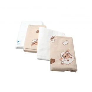 Oita Cream feather diaper, 70 x 80 cm, 4 pieces, Baltic Bebe