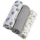 Lote de 3 pa&#241;ales textiles BBC, 70x70 cm, Babyono