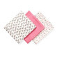 Lot de 3 couches b&#233;b&#233; en textile, Bamboo Pink, Babyono