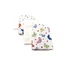 Lot de 4 couches, papillons, 75x80 cm, Baltic Bebe