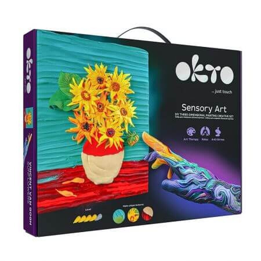 Creative set Sensory Art Sunflowers, 30 x 40 cm, Okto