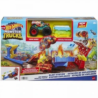 Juego Monster Tracks Blast Station, Hot Wheels