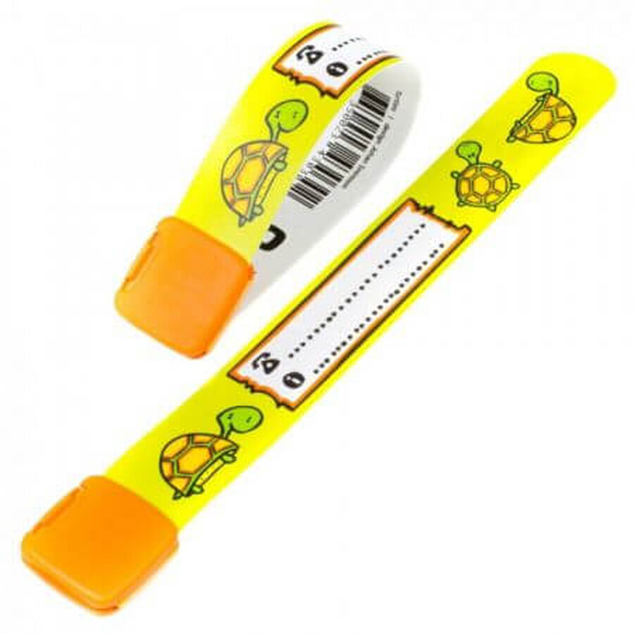Boutique Bracelet d'identification pour bébé, Tortues, Infoband Bracelet d'identification pour bébé, Tortues, Infoband