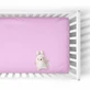 Sábana elástica de punto, 140x70 cm, Lila, Tuxi Brands