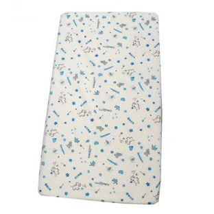 Bed sheet with elastic, 120x60 cm, Blue, Baltic Baby