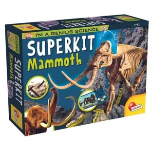 Expériences du petit génie Kit Paléontologie Mammouth, Lisciani