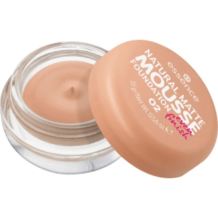 Fond de teint mousse mat naturel, 02, 16 g, Essence