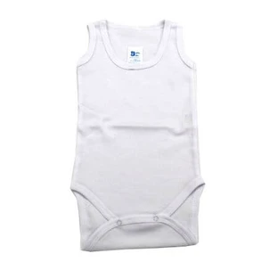Body Rib Maillot, 3-6 months, White, Baltic
